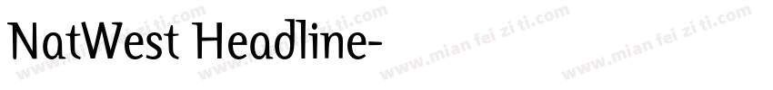NatWest Headline字体转换